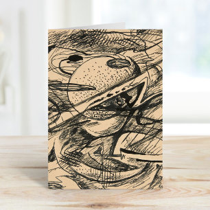 Abstract Forms Rudolf Bauer Card