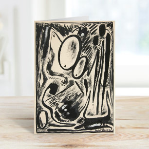 Abstract Forms Rudolf Bauer Card