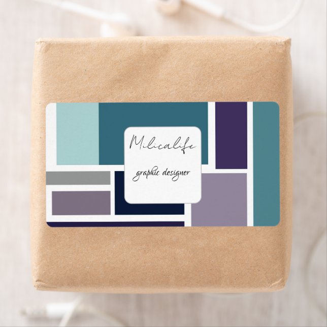 Abstract forms, social media square sticker (Insitu)