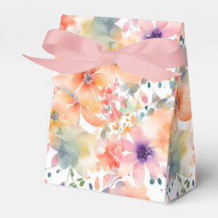 Abstract Fowers Colourful Celebration Favor Box
