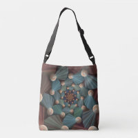 Abstract Fractal Art With Depth Brown Slate Blue