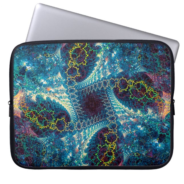 Abstract fractal background - computer-generated i laptop sleeve (Front)
