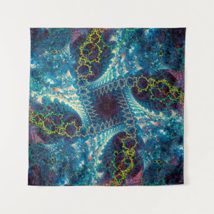 Abstract fractal background - computer-generated i tapestry