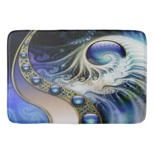 Abstract Fractal Fantasy Bath Mat