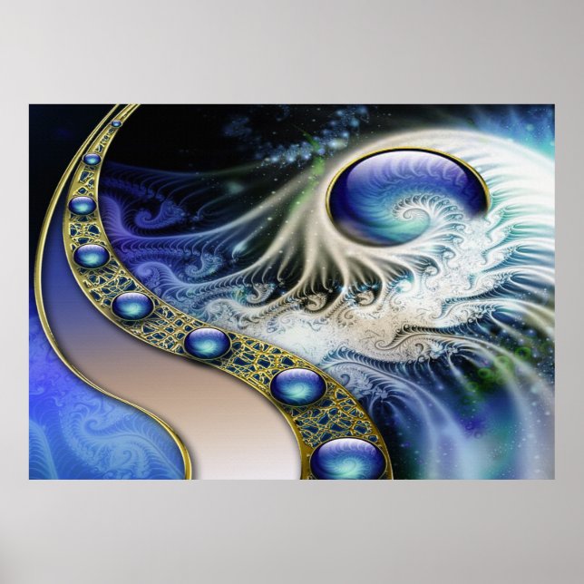 Abstract fractal fantasy poster (Front)