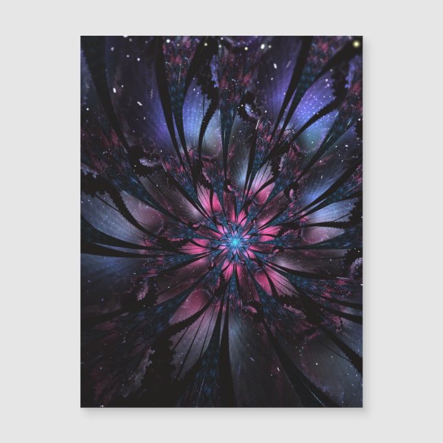 Abstract fractal flower design.  (Front)