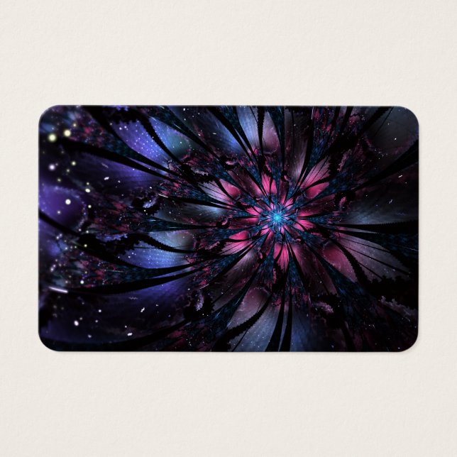 Abstract fractal flower design. (Front)