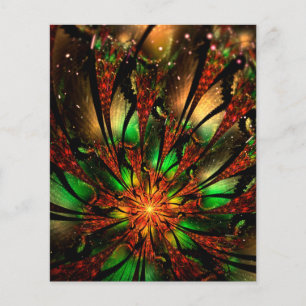 Abstract fractal flower design. 