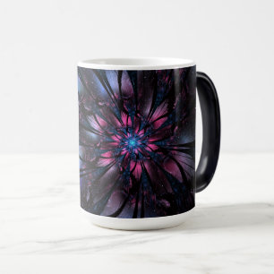 Abstract fractal flower design. acrylic print magic mug