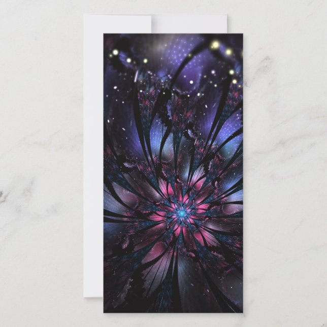 Abstract fractal flower design. announcement (Front)