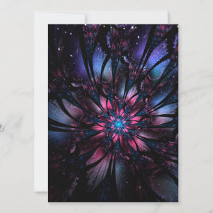 Abstract fractal flower design. announcement