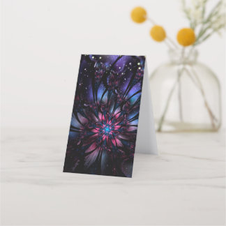 Abstract fractal flower design. appointment card