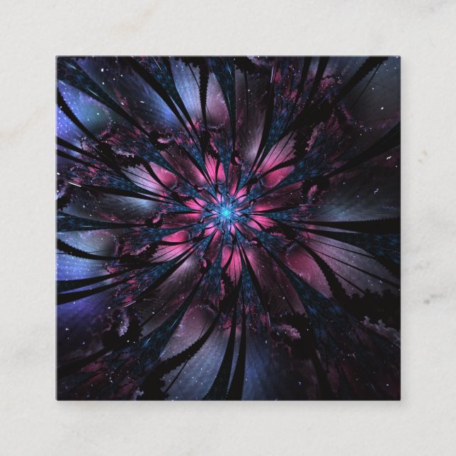 Abstract fractal flower design.   appointment card (Front)