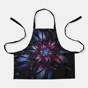Abstract fractal flower design. apron