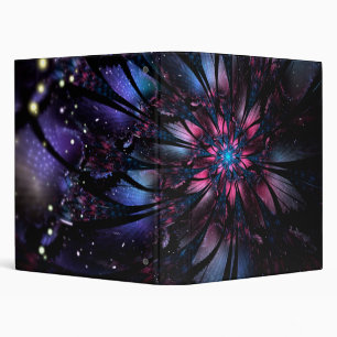 Abstract fractal flower design.  binder