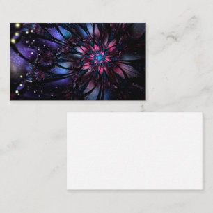 Abstract fractal flower design. business card