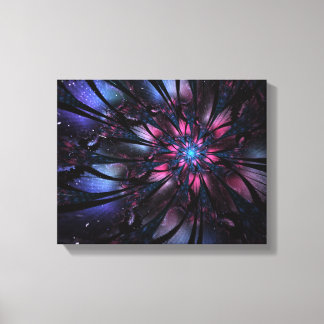 Abstract fractal flower design.   canvas print
