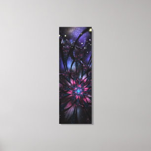 Abstract fractal flower design. canvas print