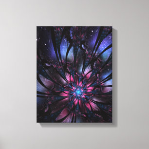 Abstract fractal flower design.  canvas print
