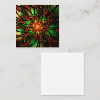 Abstract fractal flower design.  card