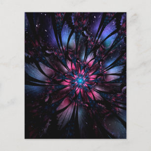 Abstract fractal flower design.  flyer