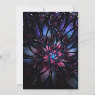 Abstract fractal flower design. invitation