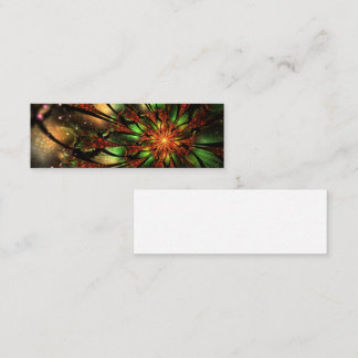 Abstract fractal flower design.   loyalty card