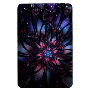 Abstract fractal flower design.  magnet