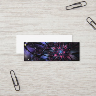 Abstract fractal flower design.  mini business card