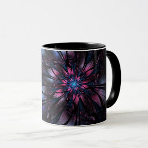 Abstract fractal flower design. mug