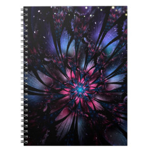 Abstract fractal flower design. notebook