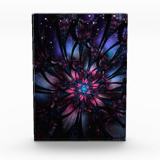 Abstract fractal flower design. photo block