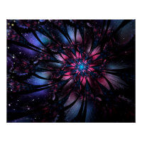 Abstract fractal flower design.