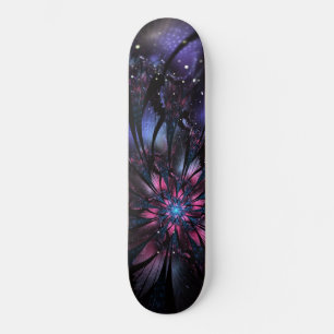 Abstract fractal flower design.  skateboard