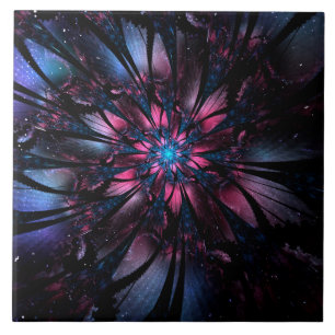 Abstract fractal flower design.  tile