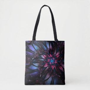 Abstract fractal flower design.   tote bag