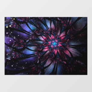 Abstract fractal flower design.  window cling