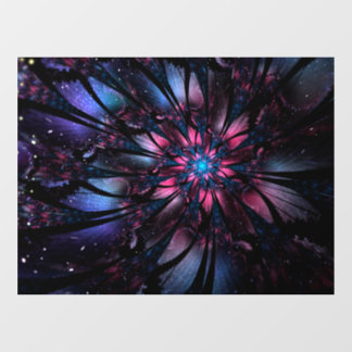 Abstract fractal flower design. window cling