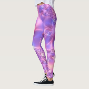 Abstract Fractal Flower Leggings