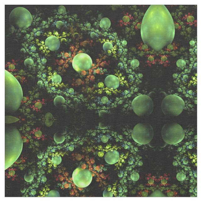 Abstract Fractal Forest Fabric (Close Up)