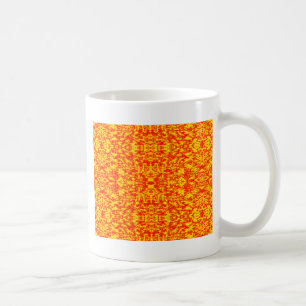 Abstract Fractal In Red And Orange Coffee Mug