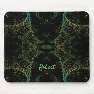 Abstract Fractal Monogrammed Mouse Pad