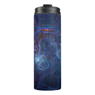 Abstract Fractal Nebula and Geometric Morph Thermal Tumbler