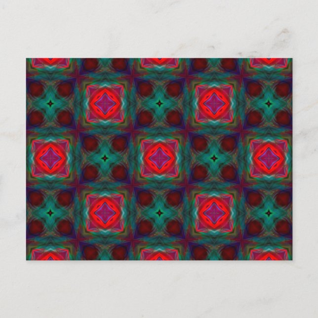 Abstract Fractal Pattern Postcard (Front)