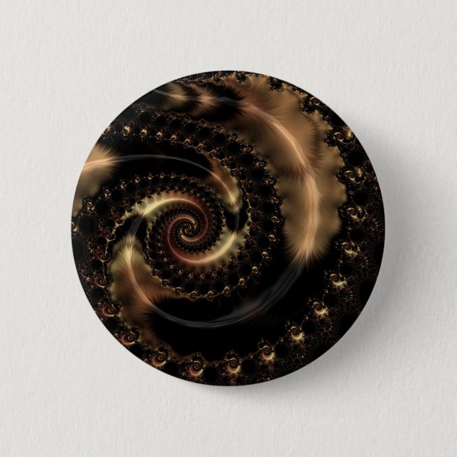 Abstract fractal patterns and shapes. Fractal Art 2 Inch Round Button (Front)