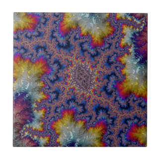 Abstract fractal patterns and shapes. Fractal Art Tile