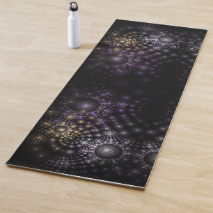 Abstract Fractal Sphere Art Mandala Universe Yoga Mat