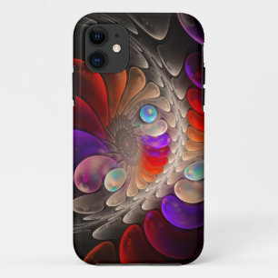 Abstract fractal Spiral iPhone 11 Case