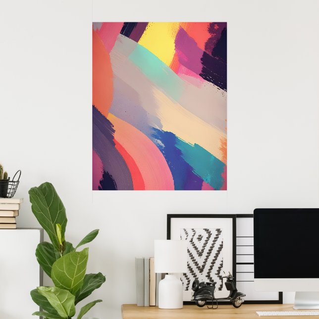 Abstract fractal texture poster (Home Office)