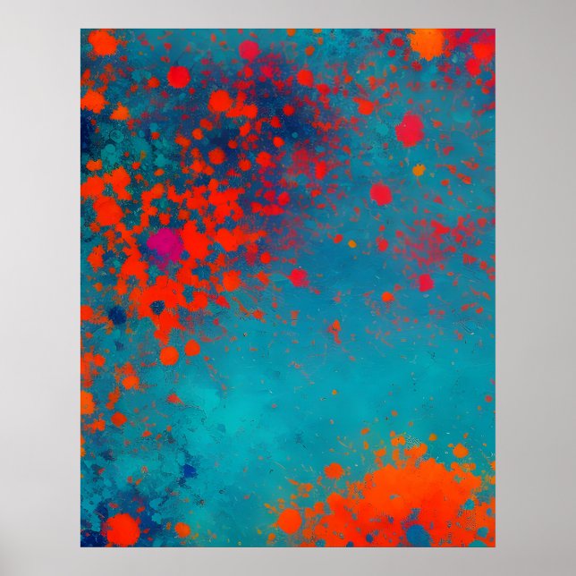Abstract fractal texture poster (Front)